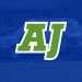 Bold green AJ logo overlaying a blue-tinted background with vehicles, suggesting a service brand.
